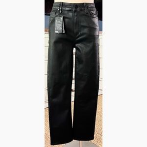 Anthropologie Paige Cindy Coated Black Jeans Size 30